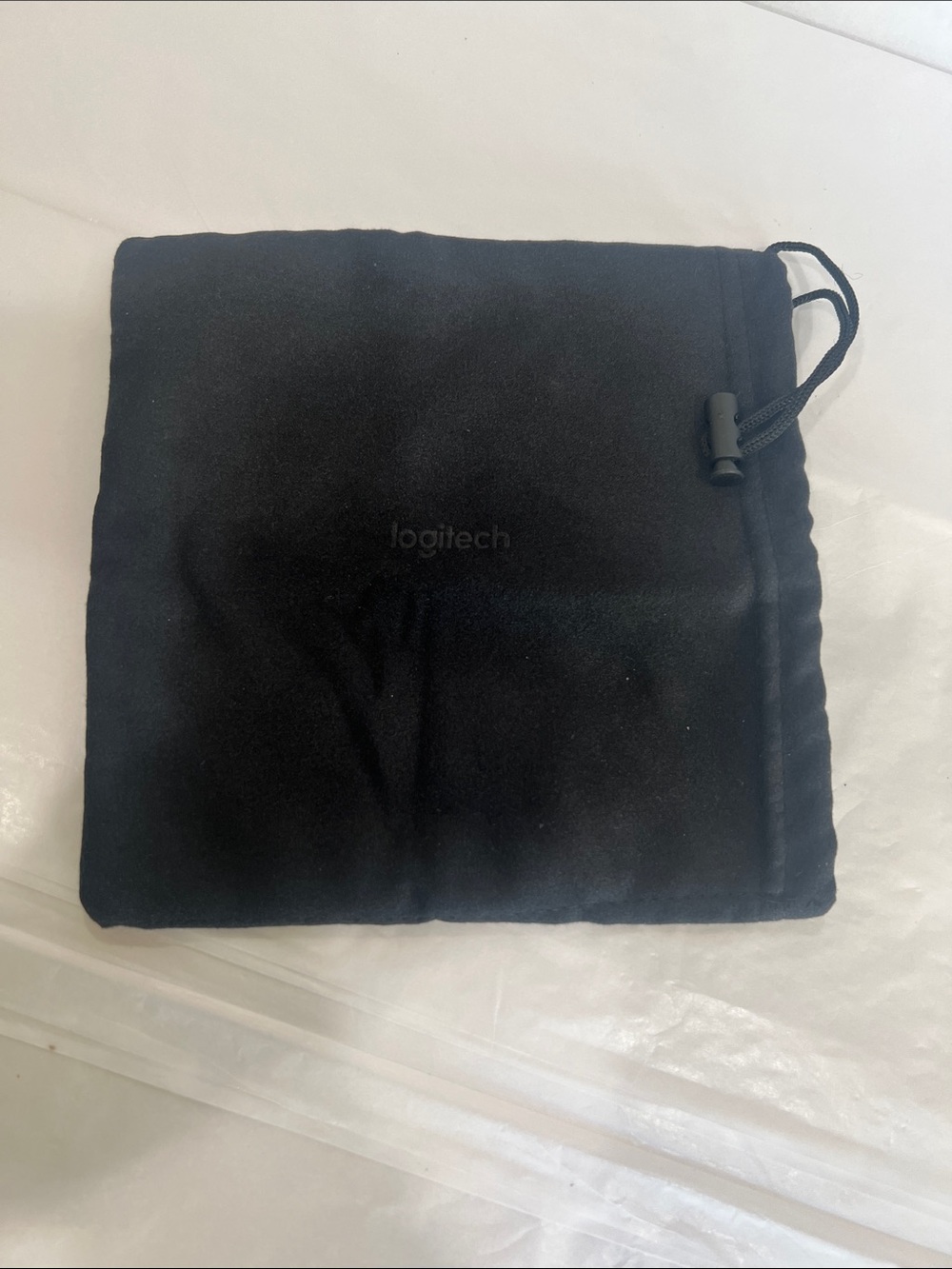 Logitech Black Soft Drawstring Accessory Pouch